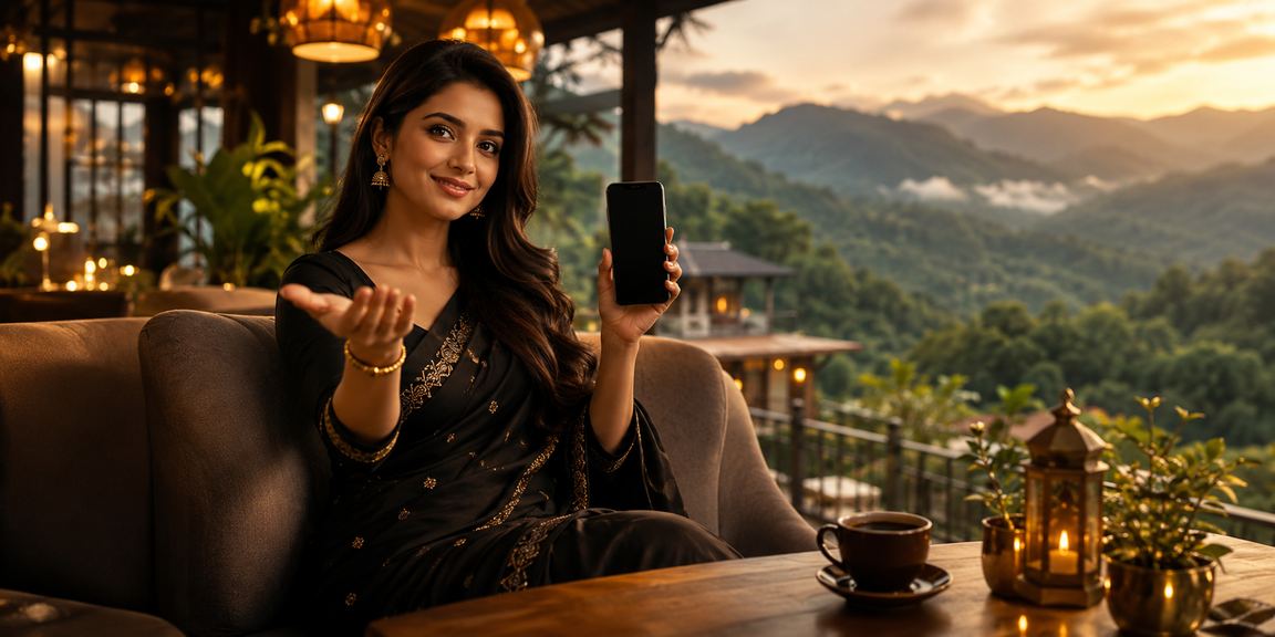 বান্দরবানে মোবাইল পেমেন্ট করছেন একজন বাংলাদেশি ব্যবহারকারী